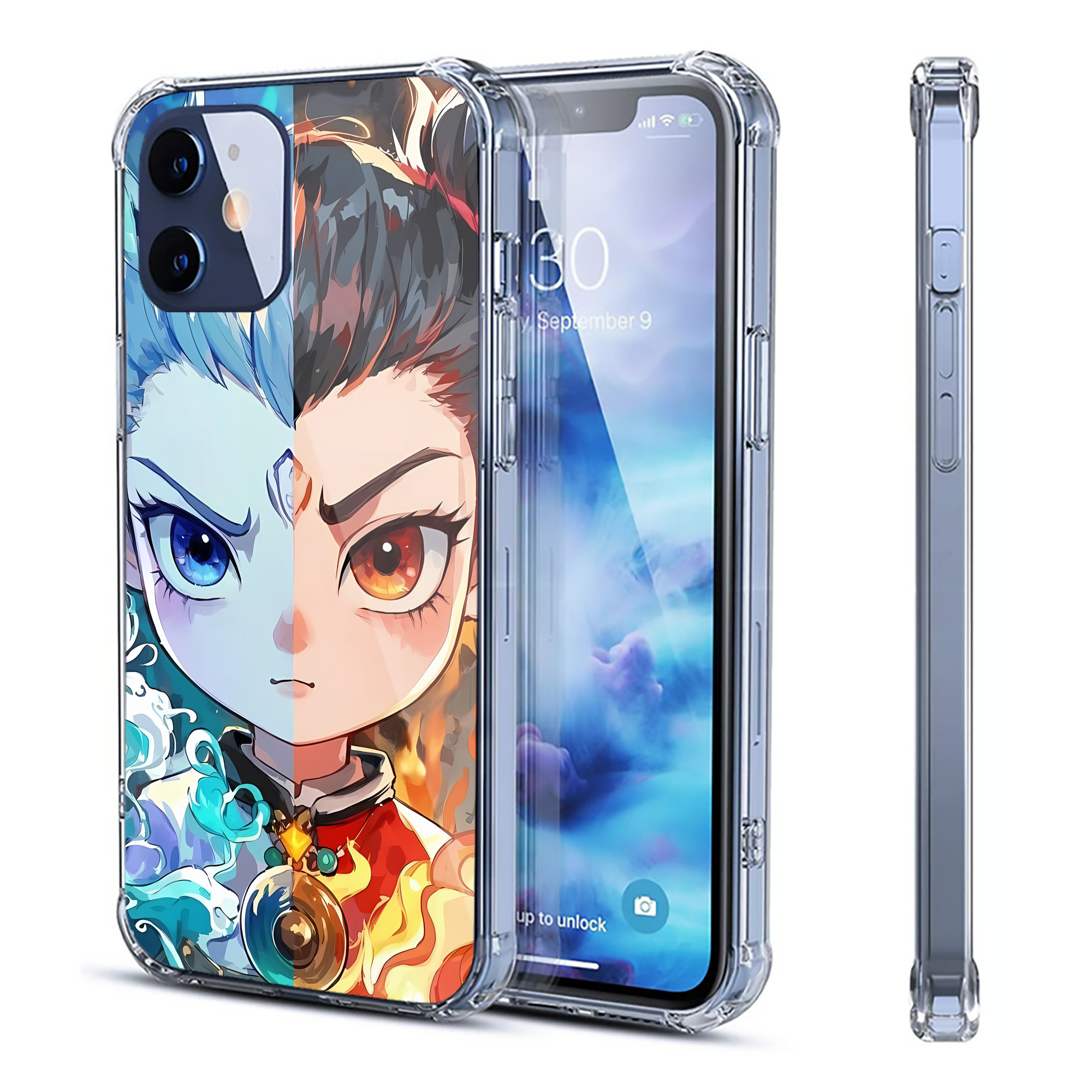 （画像用） Ne Zha 2 ナタ 魔童の大暴れ 【iPhone 12シリーズ対応】透明スマホケース（クリアソフトケース）